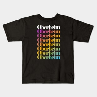 Vintage Oberheim Rainbow Logo Kids T-Shirt